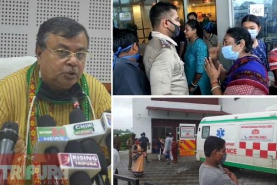 Tripura Govt Spokesperson needs to shift Focus to Looming threats of Shortage of Basic Health Care facilities : Patientâ€™s Death in lack of Oxygen flares up Resentment